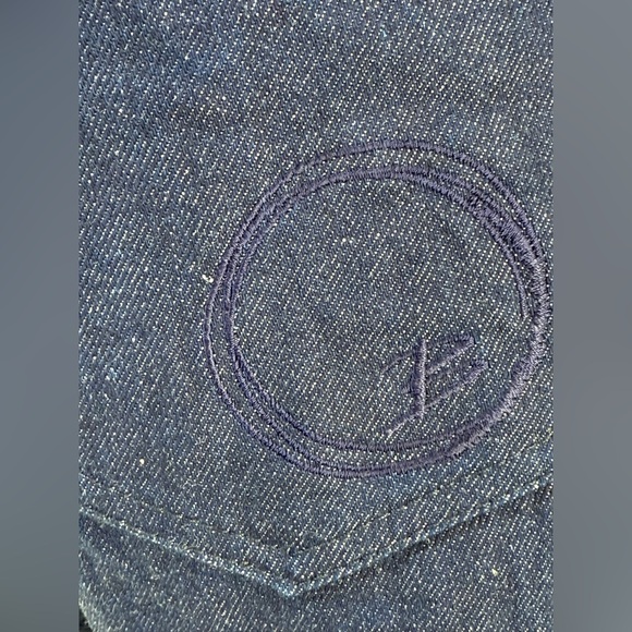 Brandon Maxwell High Rise Classic Straight leg Skinny Dark Blue Denim Size 28 - Picture 8 of 16